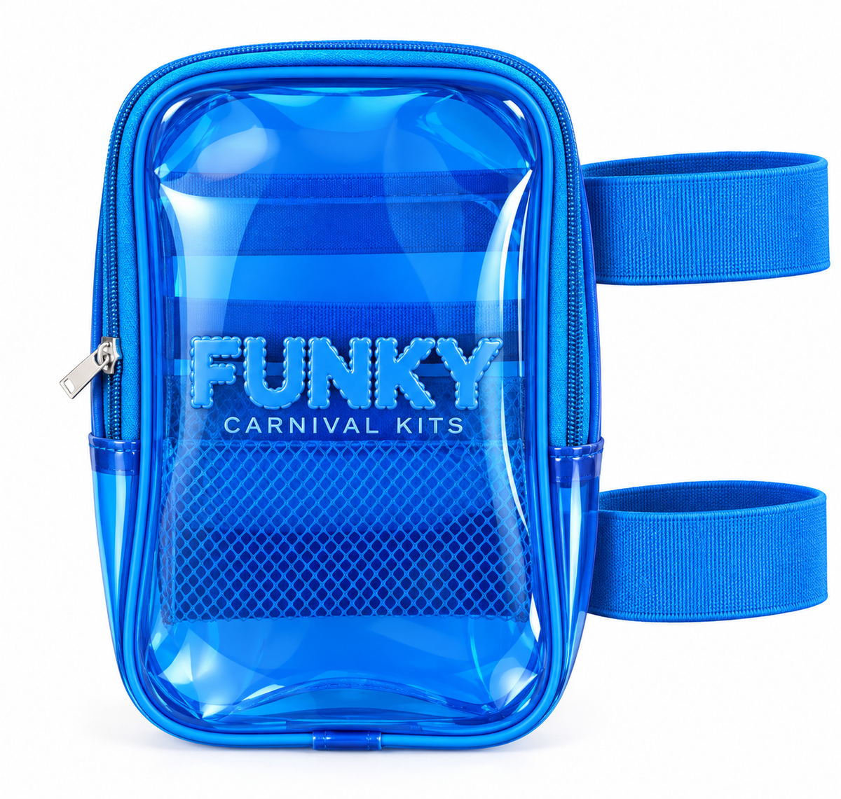 Clear Thigh Bag Blue