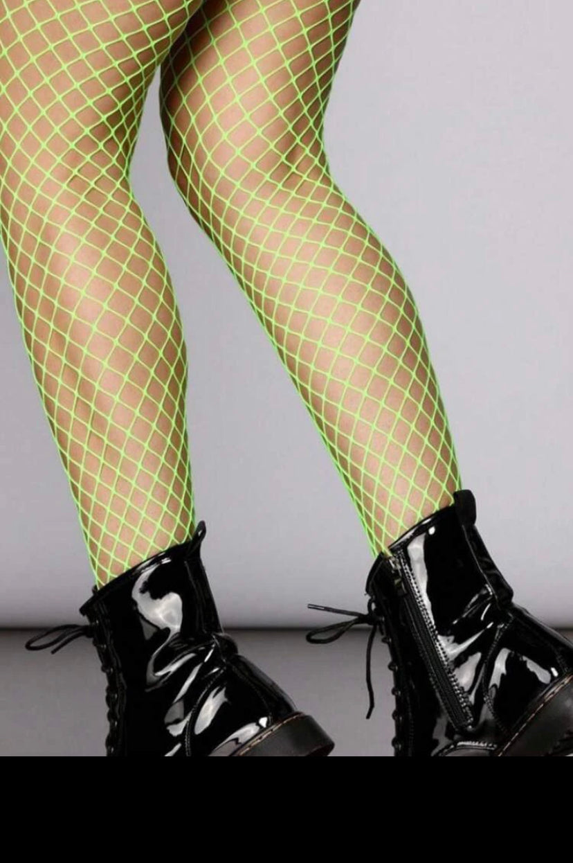 Fishnets-Neon Green