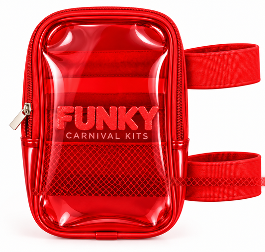 Bag-Clear Thigh Bag Red
