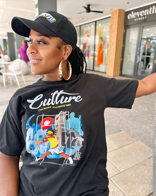 Bajan Code Culture Collection T Shirt Black-Preorder