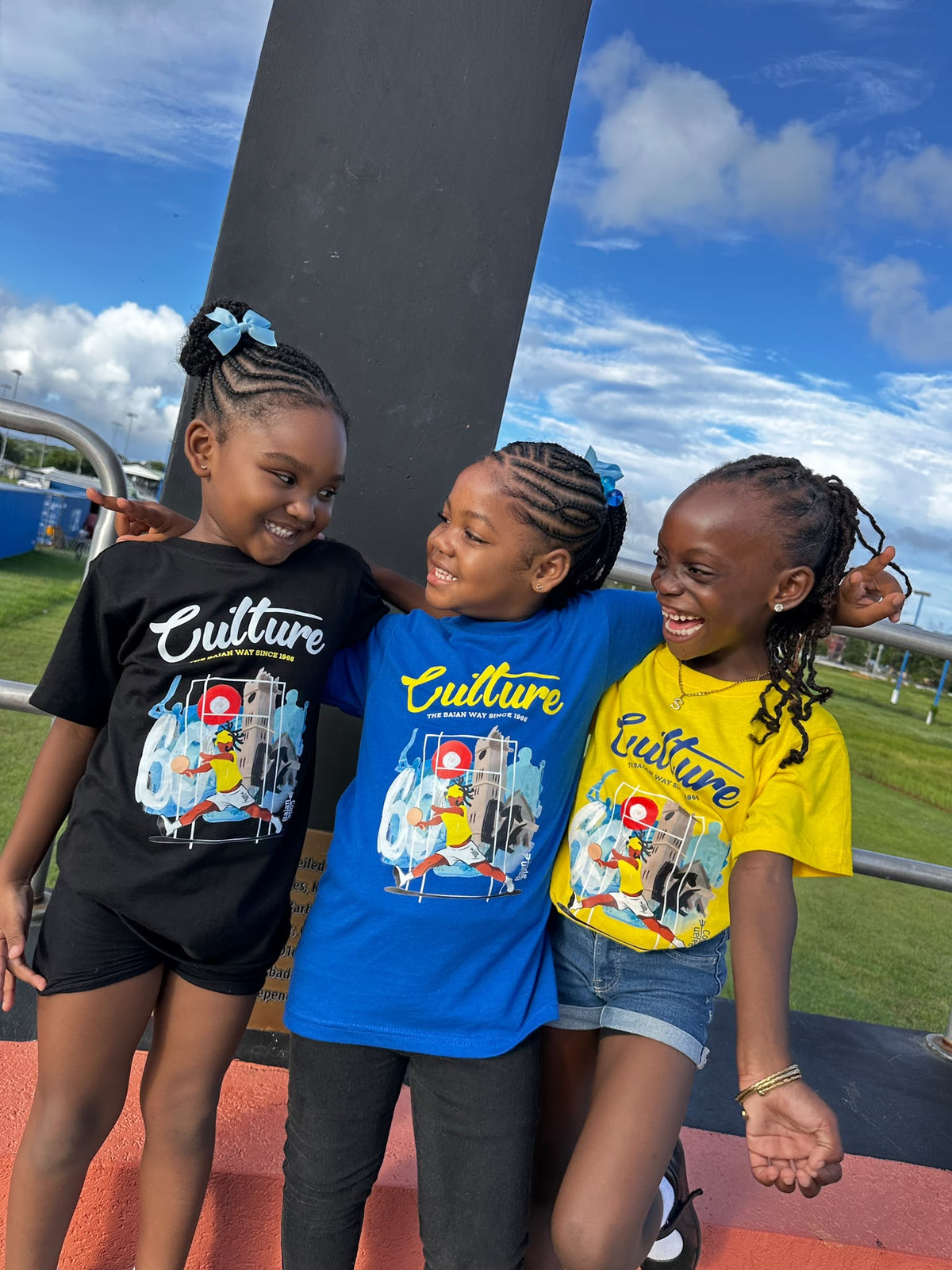 Bajan Code Culture Kids Collection T Shirt Yellow