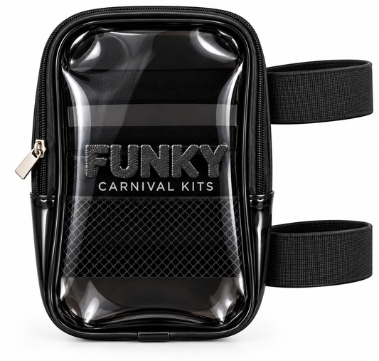Bag- Clear Thigh Bag Black