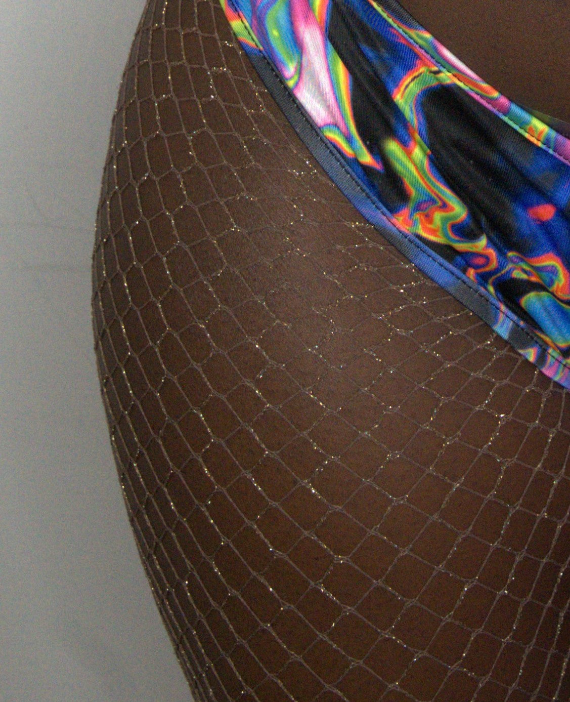 Fishnets-Glitter Finish Plus Size