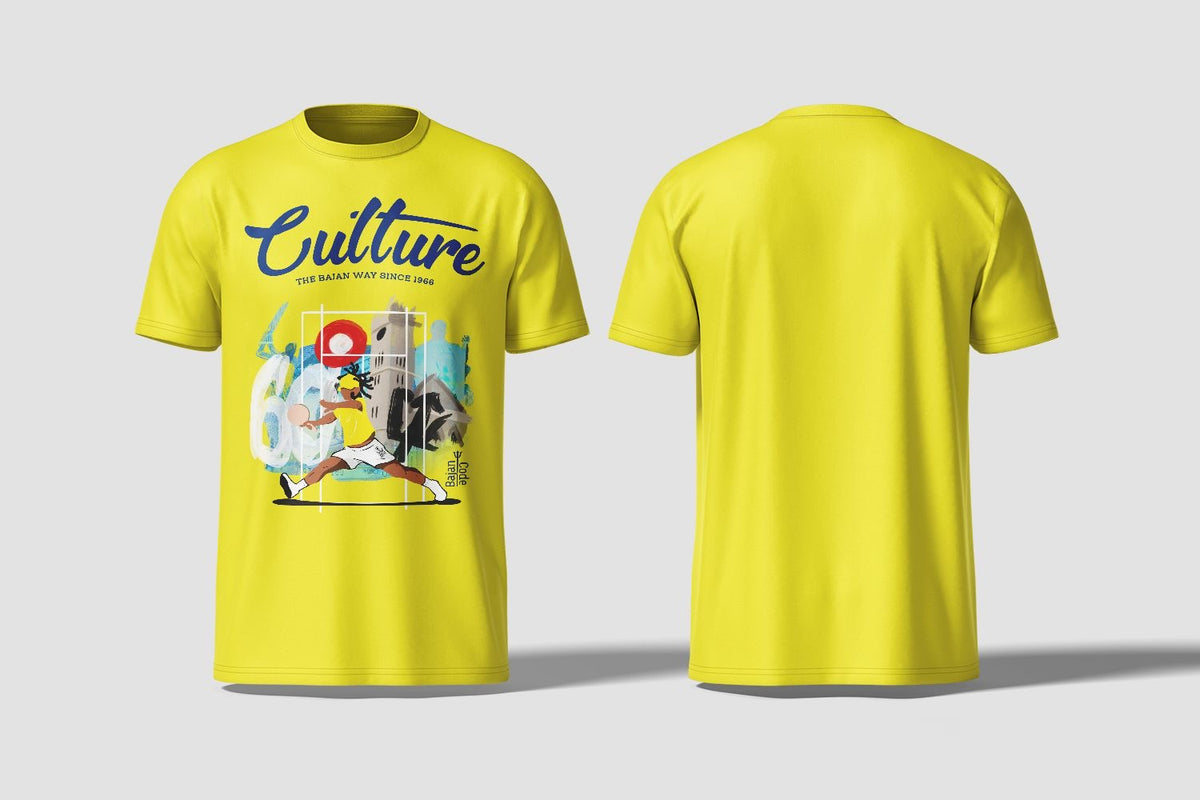 Bajan Code Culture Collection T Shirt Yellow-Preorder